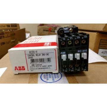 *NEW* ABB KC31-Y Control Relay 3NO-1NC 24VDC  Dynapert p/n VCD-5469