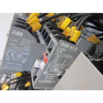 Electrical panel W/ (10) ABB N22E (12) NL40E Breakers  (160) WEW 35/2 Blocks