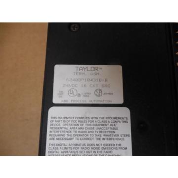 ABB Taylor Electric Module 24VDC 6240BP10421B-G IC660EBD022 w. 6240BP10431B-B