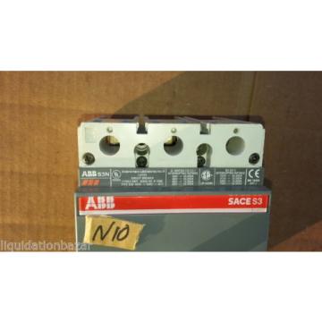 ABB BREAKER SACE S3 S3N 80A YO 24 VDC/AC AUX 3A 400 VAC