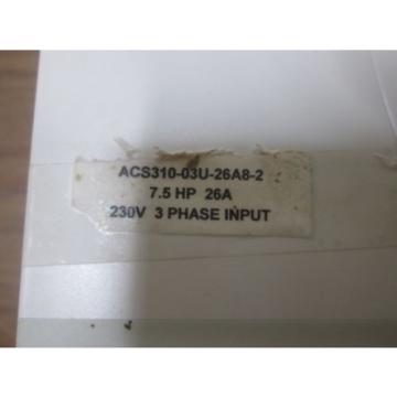 ABB ACS310-03U-26A8-2 DRIVE 7.5 HP, ACS31003U26A82 USED