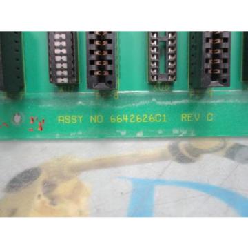 ABB BAILEY 6642626C1 REV C BACKPLANE CONTROL CIRCUIT BOARD