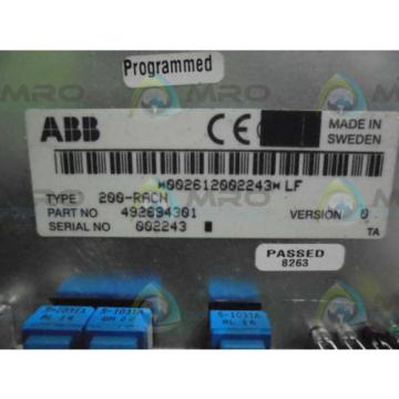 ABB 492894301 PC BOARD *USED*