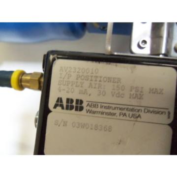 QUADRA-POWER II ACTUATOR QP2C ABB POSTIONER AV2320010 *USED*