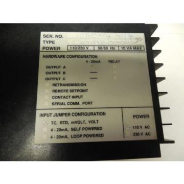 ABB COMMANDER 200 PROCESS CONTROLLER C201A30001U 110/230V VOLT 10VA 10 VA