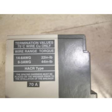 ABB S1N Circuit Breaker 70  Amp Sace S1 240 480 414 500 volt AC Ships Today