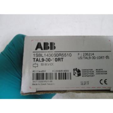 ABB CONTACTOR 50-90VDC TAL9-30-10RT *NEW IN BOX*