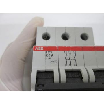 ABB CIRCUIT BREAKER 3P S273-K6A *USED*