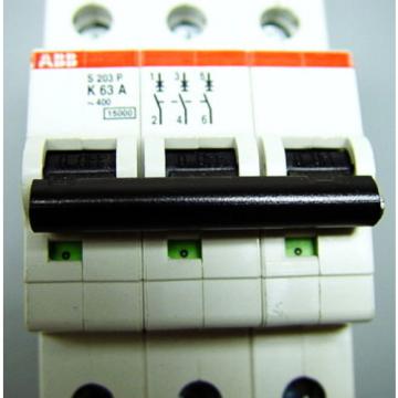 ABB Miniature Circuit Breaker S203P-K63A 3-P Pole 63A 2CDS283001R0607 MCBs-S200P