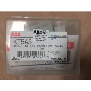 KT5AS ABB Auxiliary Switch Auxiliary C 1Q 1SY 250VAC/DC T4-T6