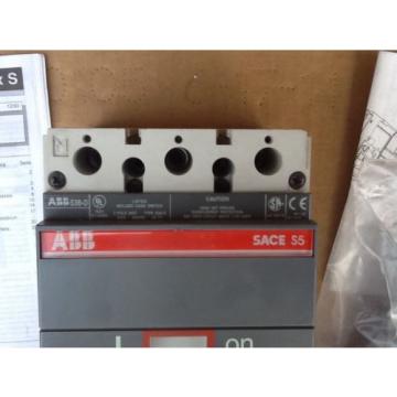 ABB S3B-D SACE S5 MOLDED CASE SWITCH 3 POLE, 225 AMPS 600 vac MH540966