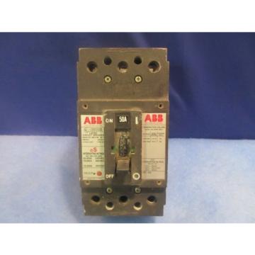 1 YEAR WARRANTY ABB Breaker 480V Type ES ESB43050L 50 AMP