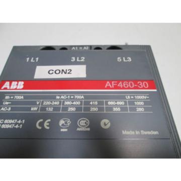 ABB CONTACTOR AF460-30 *USED*