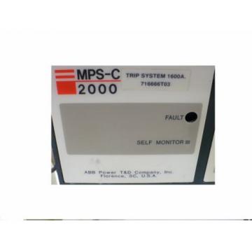 ABB MPS-C 2000 716666T0 1600 Amp Trip Unit W/actuator (MZ12)