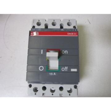 ABB SACE ISOMAX S3 N 015 CIRCUIT BREAKER  *USED*