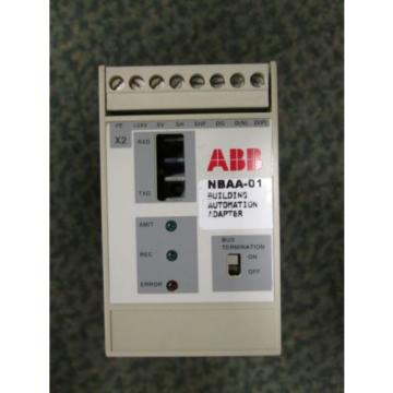 ABB Building Automation Adapter NBAA-01 24VDC 3W SW Version 1,3 Used