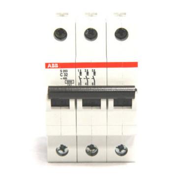 ABB S203-C32 Circuit Breaker 32A 3P 400V BCPD American Breaker MCB New in Box