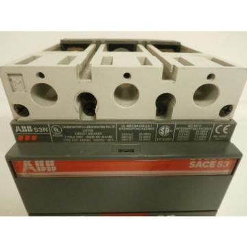 ABB S3N SACE S3 Circuit Breaker 122160049-001 2-Pole 150A