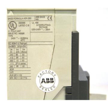 ABB SACE Formula A2N225TW 1SDA069985R1 225A 240V 3P Circuit Breaker A2A250 New