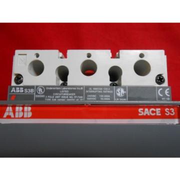 ABB S3B200T DDAS8 24 vdc ac shunt 2 a/b aux switch 200 amp s3b breaker