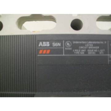 ABB Sace Isomax S6 N 800 Amp 600 Volt 4 Pole Circuit Breaker New in Box.