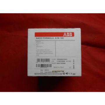 ABB New In Box A1N100TW 1SDA069763R1 100 amp 3 pole circuit breaker