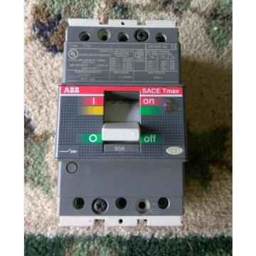 90AMP, SACE Tmax, 3pole ABB Circuit Breaker