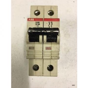 ABB S262 K6A MINIATURE CIRUIT BREAKER 2 POLE 6 AMP 480VAC