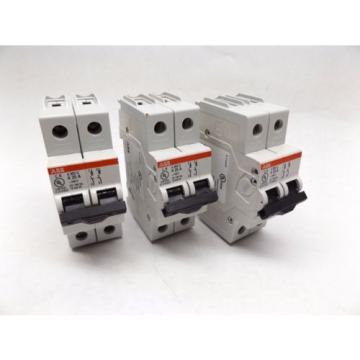 LOT OF 3 - ABB S202U-K25 CONTROL CIRCUIT BREAKER