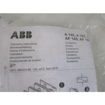 ABB A/AF 145/185 CONTACTOR KIT *NEW IN A BAG*