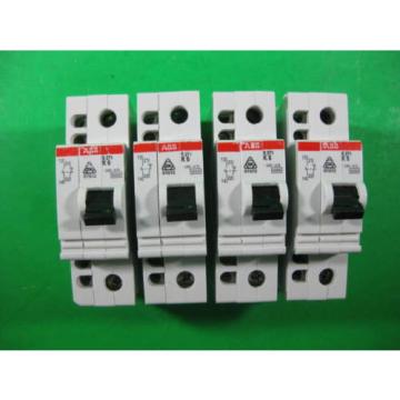 ABB Circuit Breaker 6A -- S271-K6 -- (Lot of 4) New