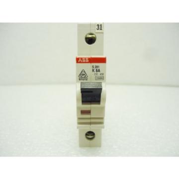 ABB S281K8A 8 Amp 1 Pole 230/400V Circuit Breaker