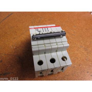 ABB S 263 B20 E76126 Circuit Breaker 277/480VAC 20A 3 Pole Used