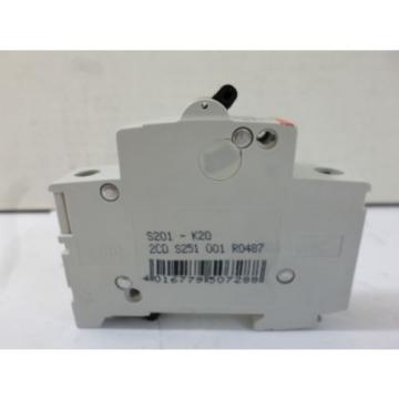 Used ABB S201 K 20A Circuit Breaker