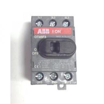 ABB 600VAC 40A MAIN POWER DISCONNECT OT40F3