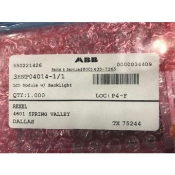 NEW ABB 3HNP04014-1/1 LCD MODULE WITH BACKLIGHT DISPLAY FOR 3HNE00313-1 (E2)