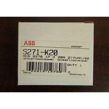 ABB S271 K20 Single Pole 20 Amp S270 Breaker