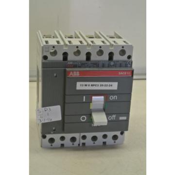 USED PULLOFF ABB 4 POLE CIRCUIT BREAKER S3N SACE S3 600 VAC 100 AMP