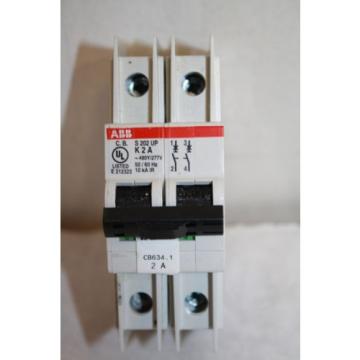 (2) ABB S202UP K2A CIRCUIT BREAKER 277/480 VOLT, 2 POLE   NEW