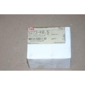 NEW ABB Circuit Breaker, 0.5A, S273 K0.5A S273-K0.5 ASEA BROWN BOVERI