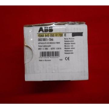 NEW ABB  OBOC1000    5-12VDC  1SNA 645 050 R1700 E Optocoupler Module R600