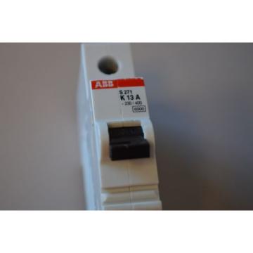 ABB S271-K13 1Pole 13 Amp Breaker - 277 Volt Din Rail MTG