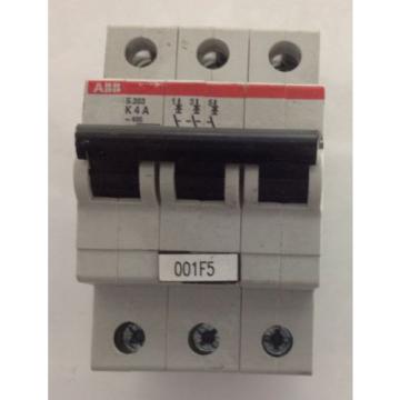 ABB * 3 POLE CIRCUIT BREAKER * S 203 K4