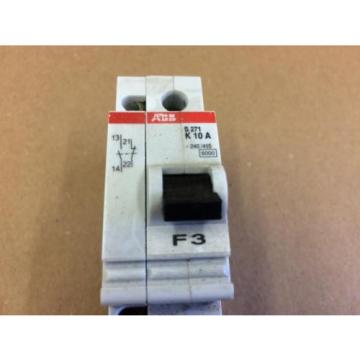 ABB S271-K10A 1P 10A AMP 277/480V-AC MOLDED CASE CIRCUIT BREAKER