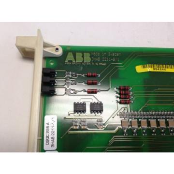 USED ABB 3 22 11-10 DSQC 256A SENSOR MOTION CONTROLLER BOARD,3HAB 2211-8/1 DC