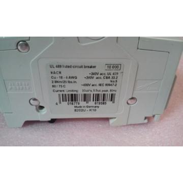 ABB S 202 U K 10A 2 Pole Circuit Breaker 240V 50/60Hz 10kA IR S202U-K10