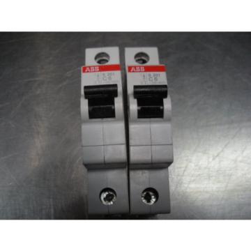 2pcs 1  pole 6A mini circuit breaker ABB S201C6 S201-C6 din rail mount