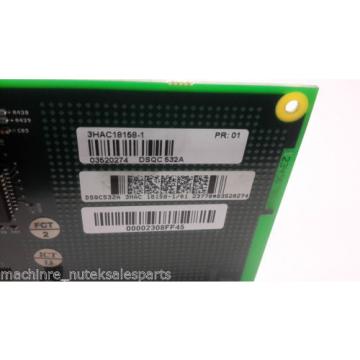 ABB Robotics I/O CPU CARD DSQC532A_3HAC 18158-1/01_3HAC181581 PR:01