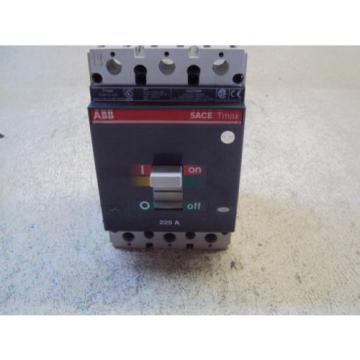 ABB 225A TMAX TS3H-D225 CIRCUIT BREAKER  USED