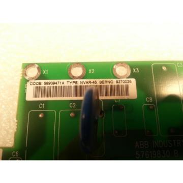 ABB 57619830 B 1/2 58939471A NVAR-45  Varistor Board